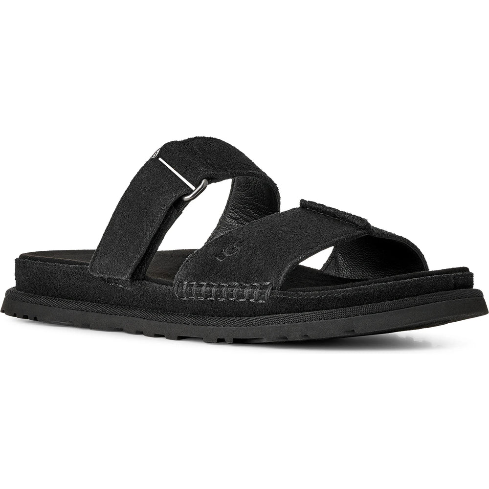 Front of UGG Women's GoldenGaze Slide in Black