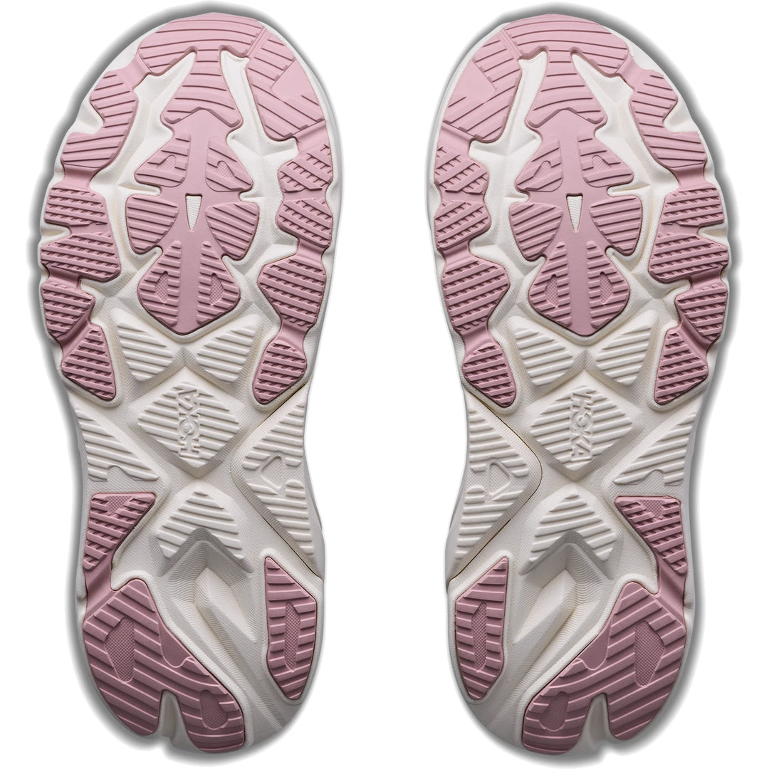 Outsoles of a pair of HOKA Women&