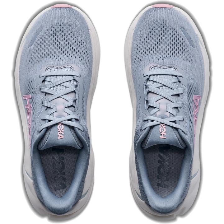Top-down view of a pair of HOKA Women&