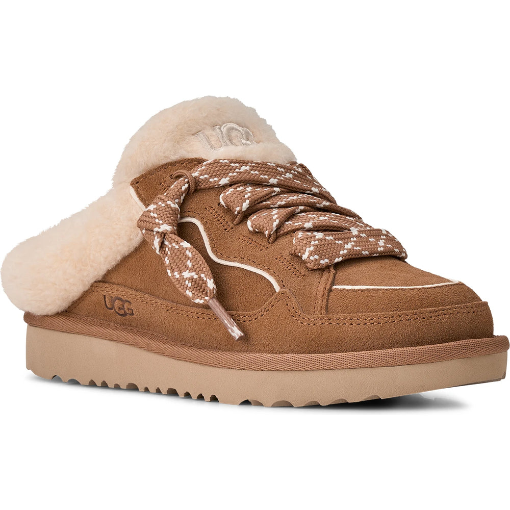 Front of UGG Kids' Lowmel Mule (Little Kid/Youth) in Chestnut