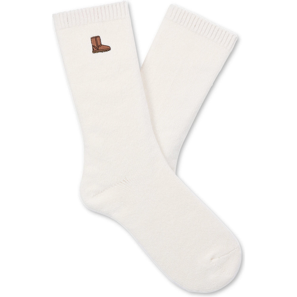 Pair from UGG Women's Classic Crew 3-Pack Socks in Plaid/Coffee Berry