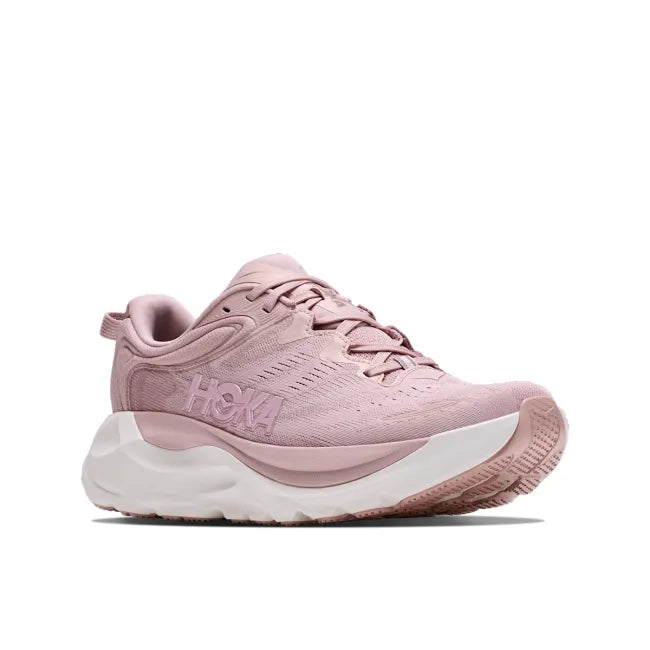 Lateral profile of HOKA Women's Gaviota 6 in Pink Opal and Quartzite