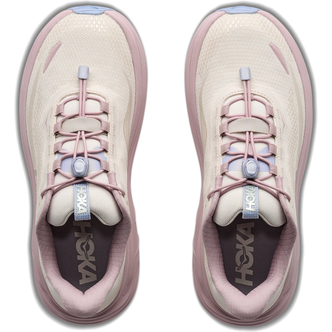 Top-down view of a pair of HOKA Women&
