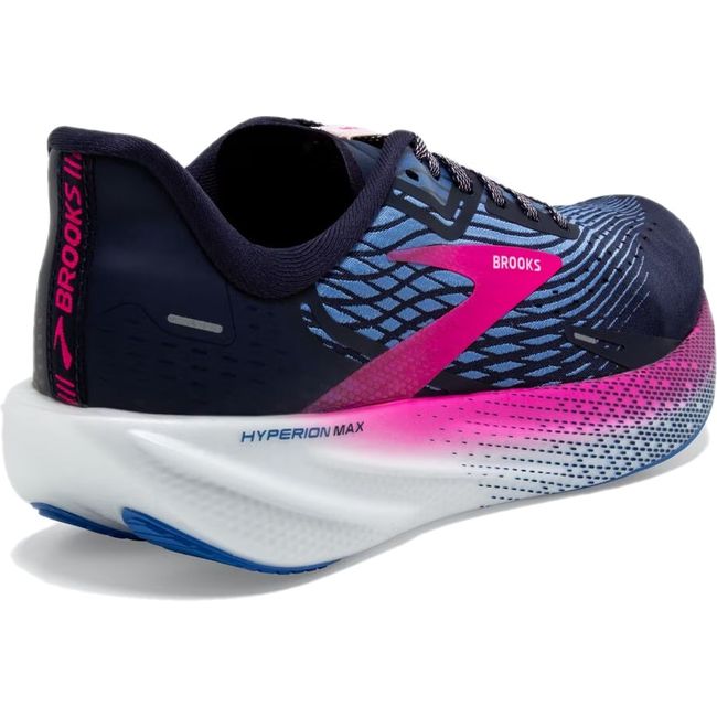 Brooks Women&#39;s Hyperion Max Running Shoe PEACOAT/MARINA BLUE/PINK GLO 120377-441