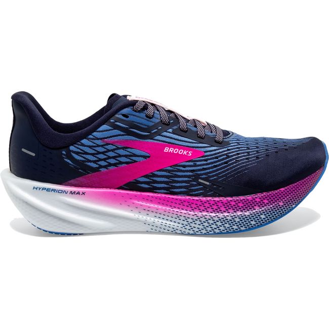 Brooks Women&#39;s Hyperion Max Running Shoe PEACOAT/MARINA BLUE/PINK GLO 120377-441