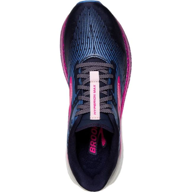 Brooks Women&#39;s Hyperion Max Running Shoe PEACOAT/MARINA BLUE/PINK GLO 120377-441