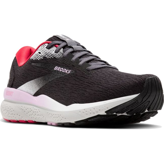 Brooks Women's Ghost 16 Running Shoe Black/Ebony/Raspberry 120407-051