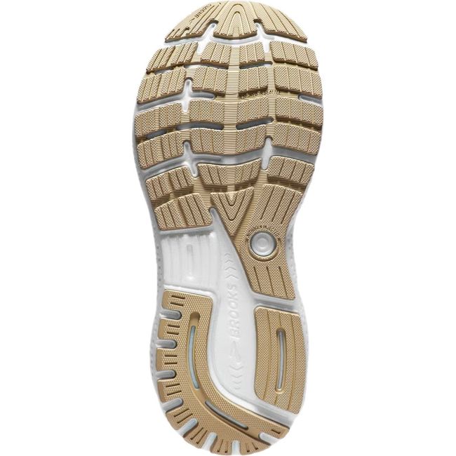 Brooks Women&#39;s Ghost 16 Running Shoe WHITE/GREY/ESTATE BLUE 120407-175