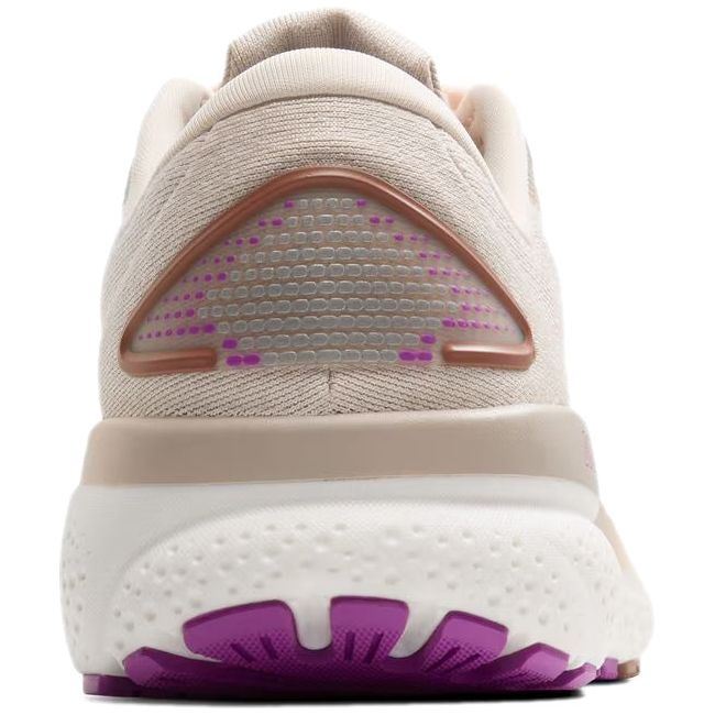 Heel of Brooks Women&#39;s Ghost 16 Running Shoe in almond peach