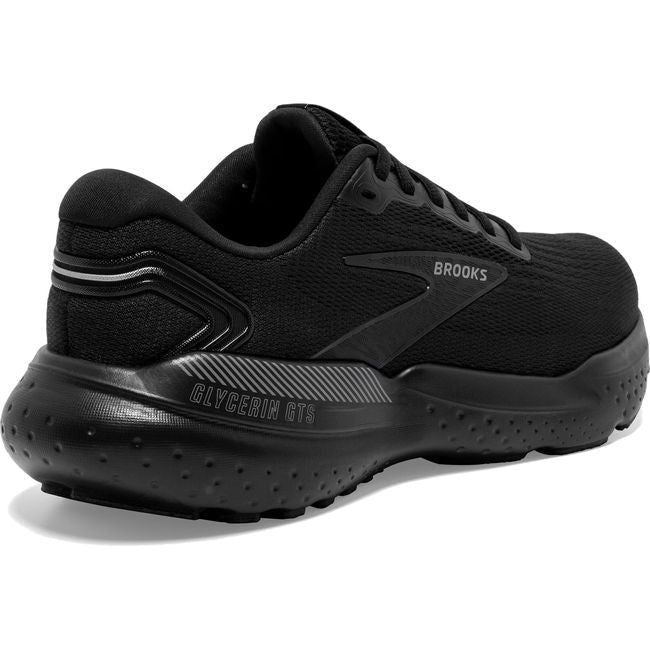 Brooks Women's Glycerin GTS 21 Running Shoe Black/Black/Ebony 120409-020