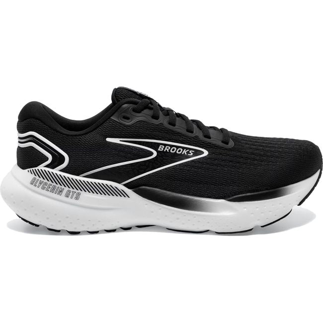 Brooks Women&#39;s Glycerin GTS 21 Running Shoe Black/Gray/White 120409-090