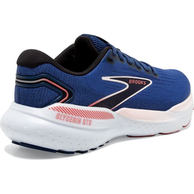 Brooks Women's Glycerin GTS 21 Running Shoe BLUE/ICY PINK/ROSE 120409-496