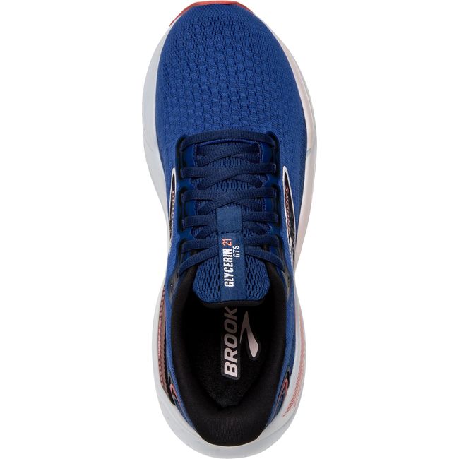 Brooks Women's Glycerin GTS 21 Running Shoe BLUE/ICY PINK/ROSE 120409-496