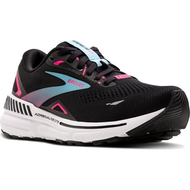 Brooks Women's Adrenaline GTS 23 GTX Running Shoe Black/Knockout Pink/Aqua120413-082