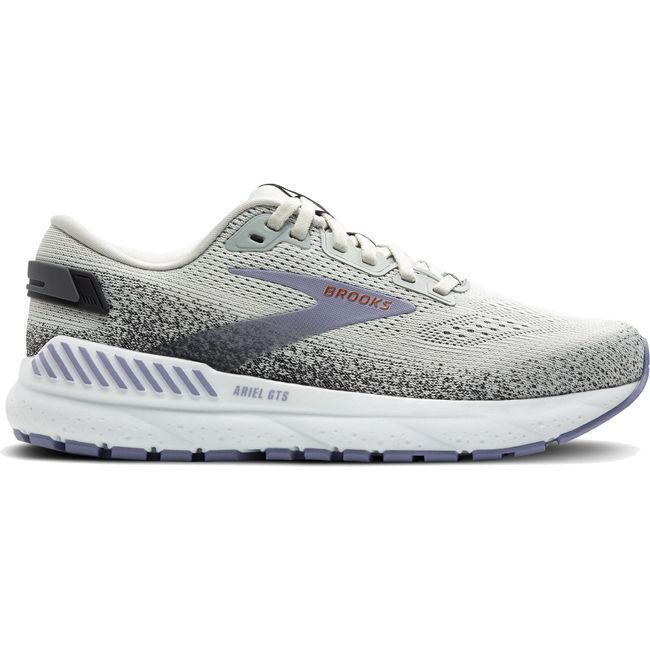Brooks Women's Ariel GTS 24 Running Shoe Mercury/Ebony/Sweet Lavender 120414-080