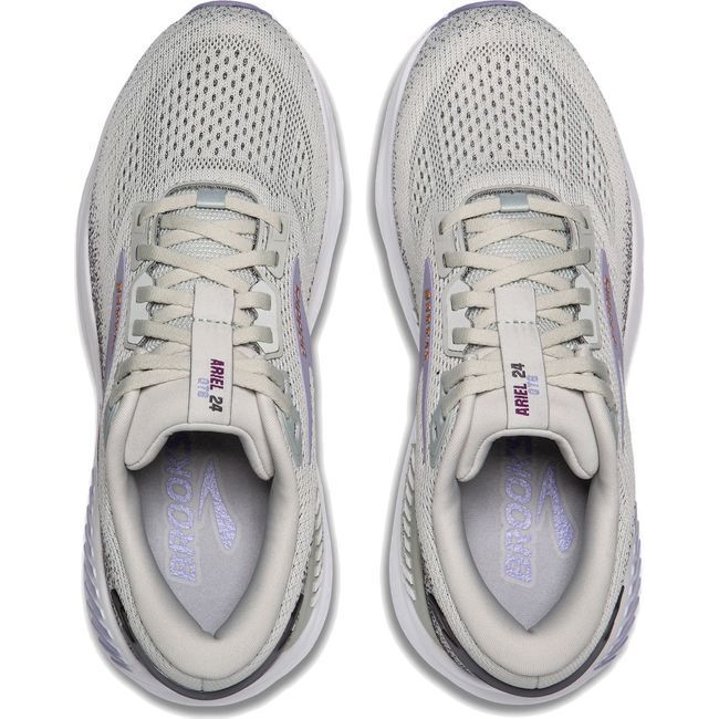Brooks Women's Ariel GTS 24 Running Shoe Mercury/Ebony/Sweet Lavender 120414-080
