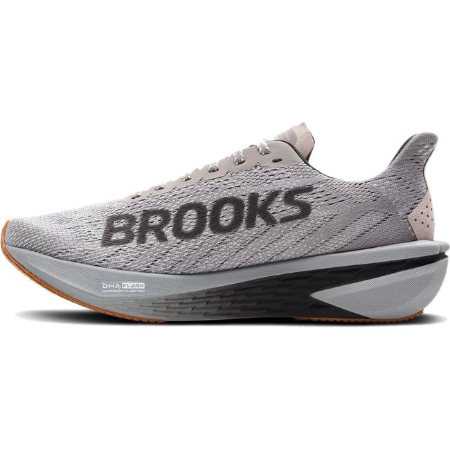 Medial side of Brooks Women&#39;s Hyperion 2 Running Shoe in alloy gray