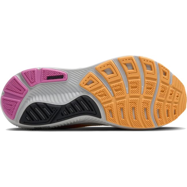 Sole of Women's Brooks Ghost 17 Running Shoe in Oyster Apricot Pink