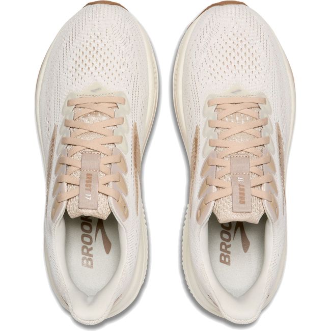 Upper of Women's Brooks Ghost 17 Running Shoe in Grey Chateau Grey Portabella