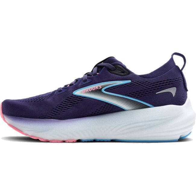 Medial side of Brooks Women's Glycerin 22 Running Shoe in peacoat purple