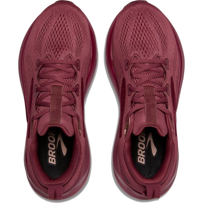 Upper of Women's Brooks Glycerin 22 Running Shoes in Berry Burgundy Rose