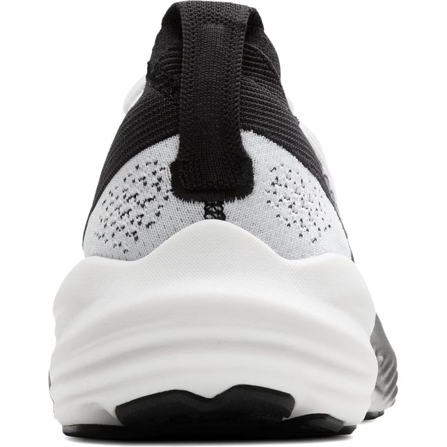 Heel of Brooks Women&#39;s Glycerin Stealthfit 22 Running Shoe in White, Grey, and Black