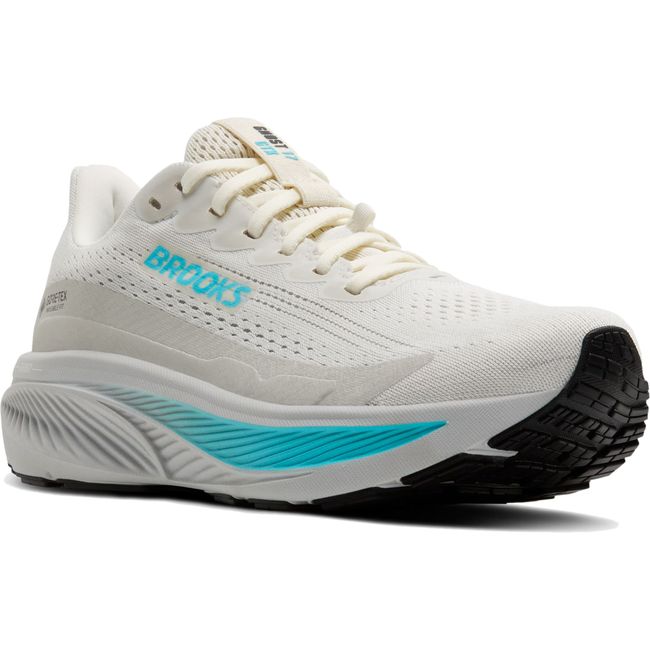 White Brooks Women's Adrenaline GTS 24 road running shoe with mesh, cushion, and GuideRails support.