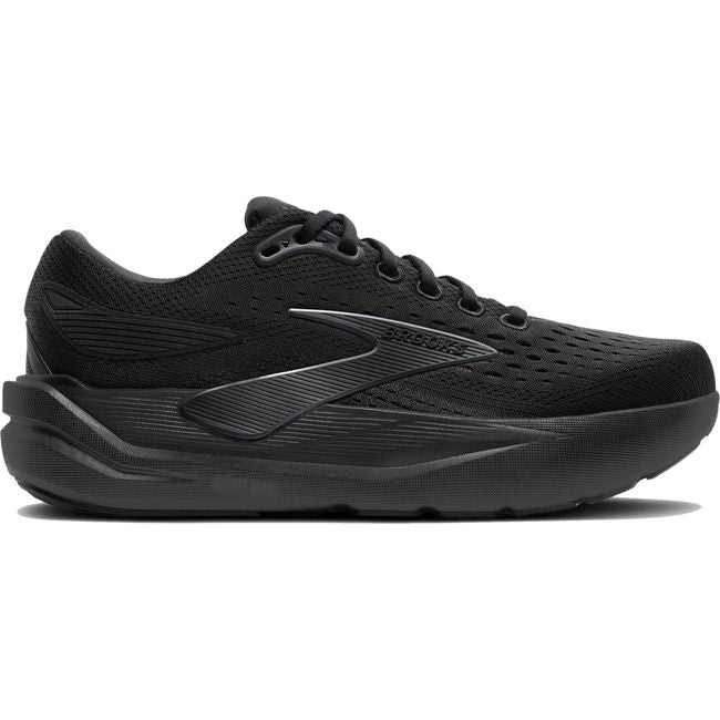 Lateral side of Women's Brooks Ghost Max 3 Walking and Running Shoe in Black Ebony