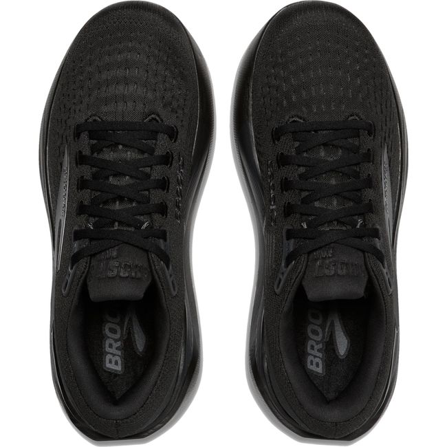 Upper of Women's Brooks Ghost Max 3 Walking and Running Shoe in Black Ebony