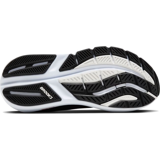 Sole of Women's Brooks Ghost Max 3 Running Shoe in Black and Rose Gold