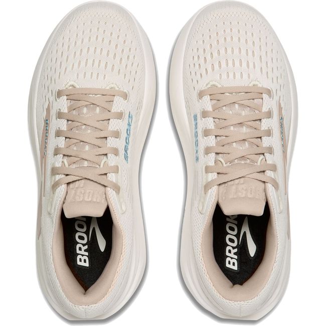 Upper of Women's Brooks Ghost Max 3 Running Shoe in Coconut Beige Chateau Grey