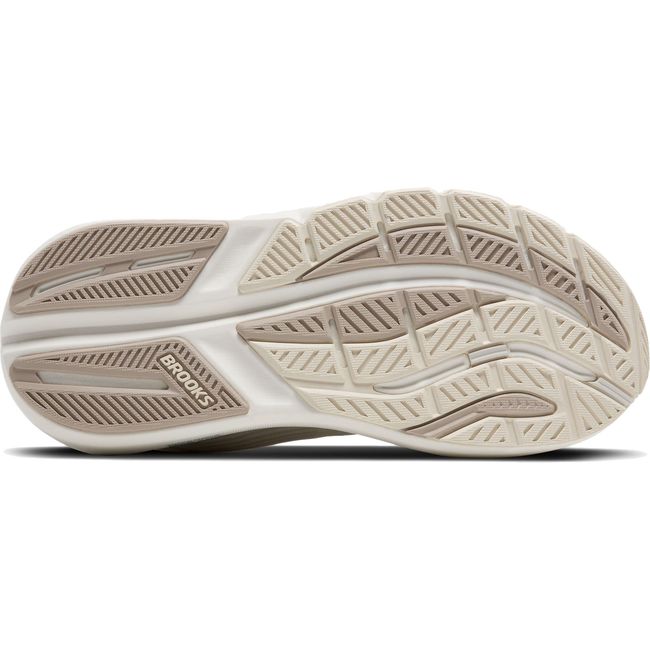 Sole of Women's Brooks Ghost Max 3 Running Shoe in Coconut Beige Chateau Grey