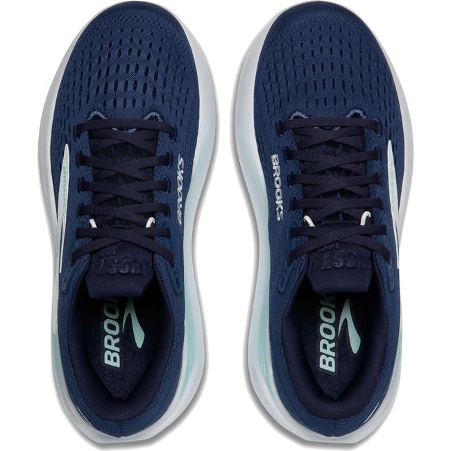 Upper of Women's Brooks Ghost Max 3 Walking and Running Shoe in Navy Peacoat Clearwater
