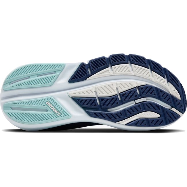 Sole of Women's Brooks Ghost Max 3 Walking and Running Shoe in Navy Peacoat Clearwater