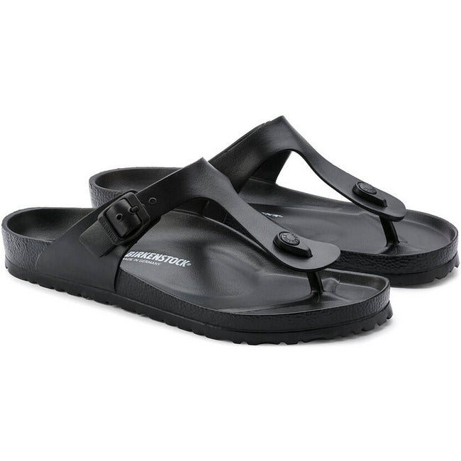 Pair of Birkenstock Women's Gizeh EVA Sandals in black