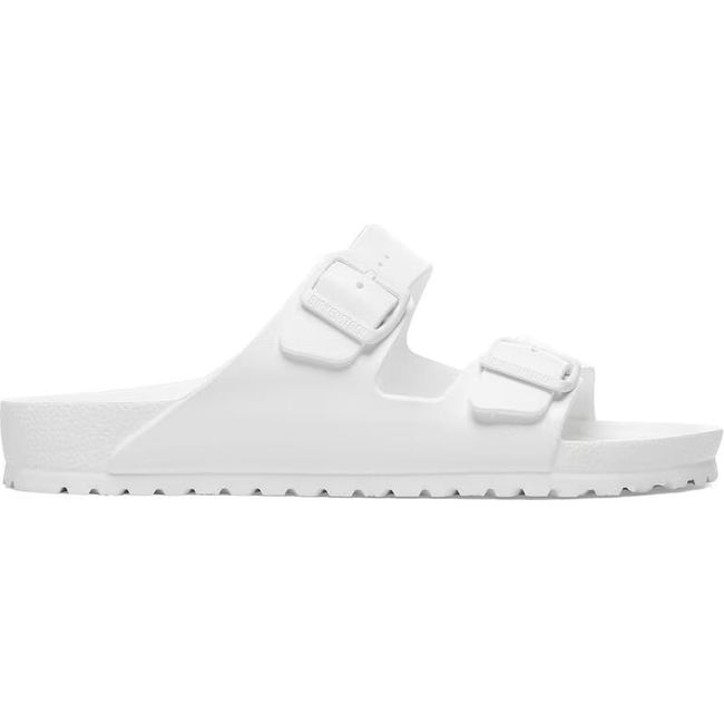 Side view of Birkenstock Arizona EVA White Two Strap Sandal