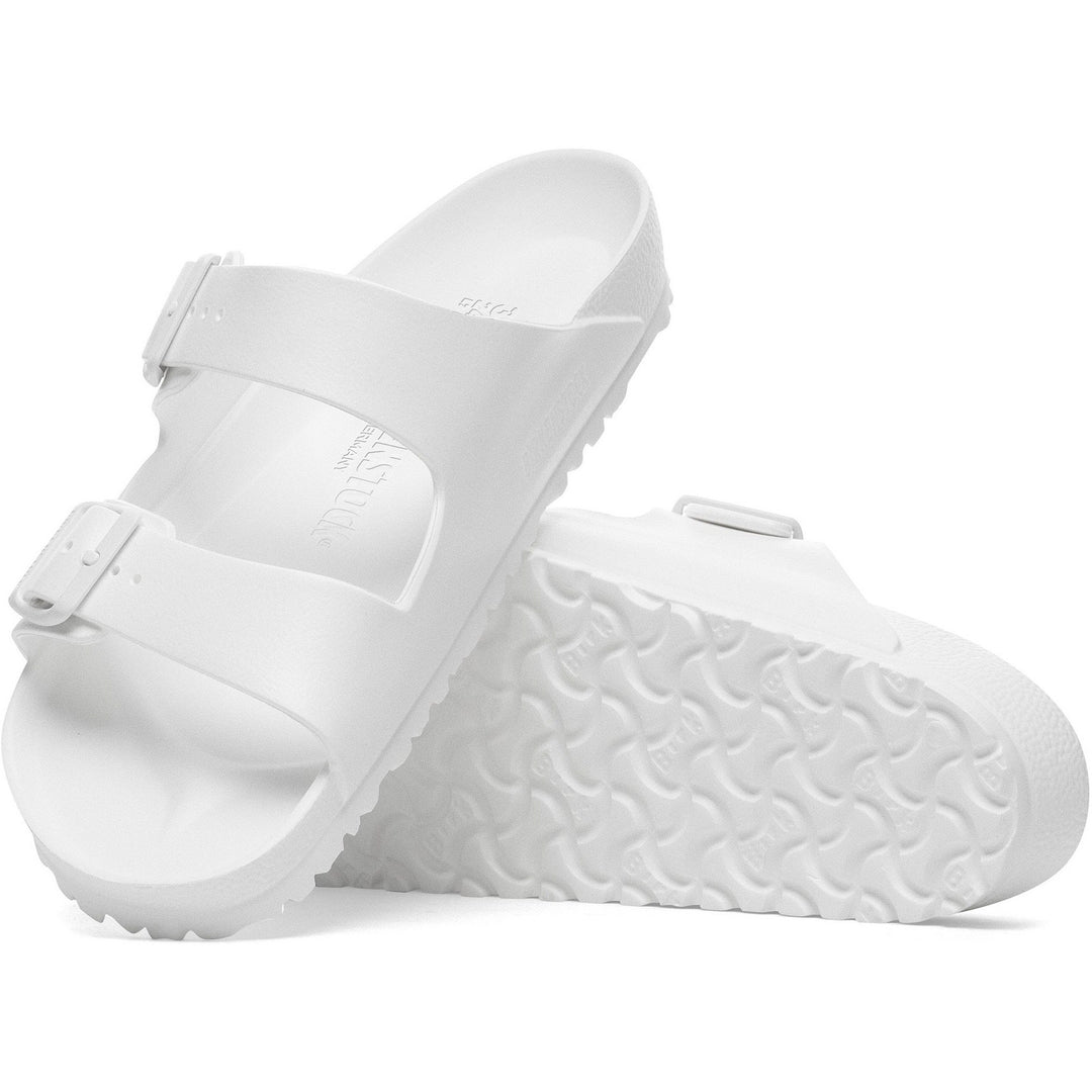 Birkenstock Unisex Arizona EVA Sandal in White - sole view