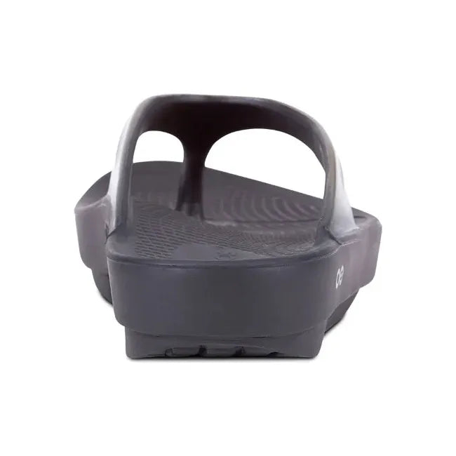 Heel of Women's OOfos OOlala Luxe Sandal in Latte Tan