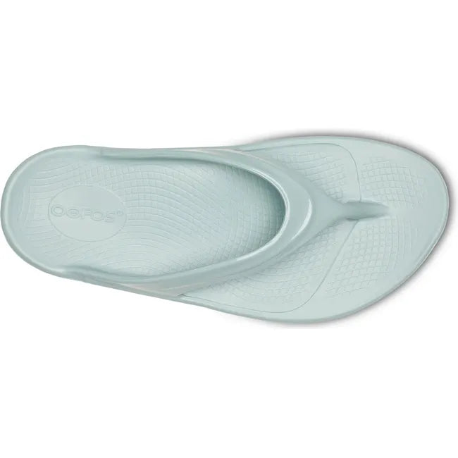 Upper of Women's OOfos OOlala Sandal in Mist Blue