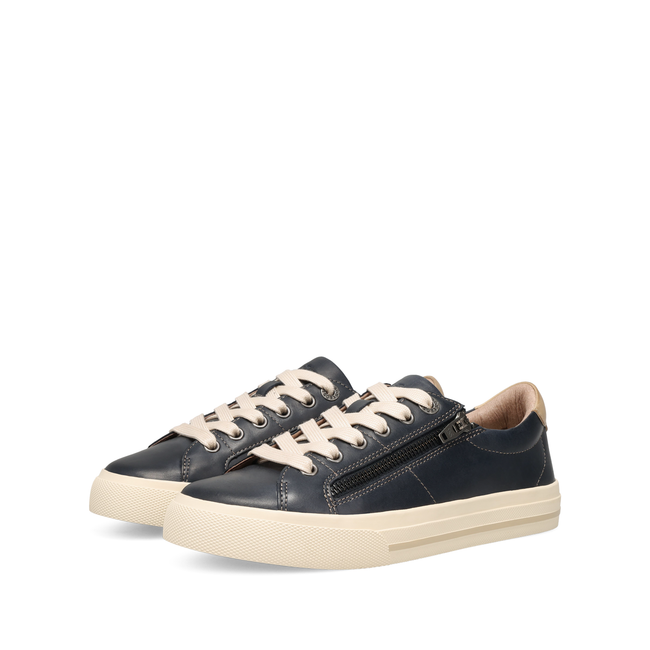 Pair of Taos Z Soul Lux sneakers in navy and stone grey