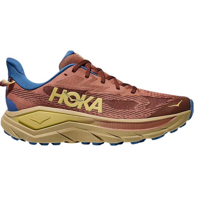 Side of Hoka Men's Challenger 8 Trail Running Shoe in Maple Cardamom 