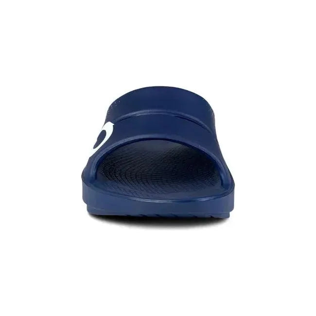Oofos Unisex Ooahh Sport Slide Sandal Matrix Navy Blue 1500NVMTRX