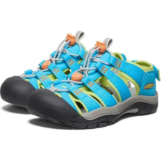 Keen Kids&#39; Newport H2 Blue Atoll/Daiquiri Green Sandal 1028612