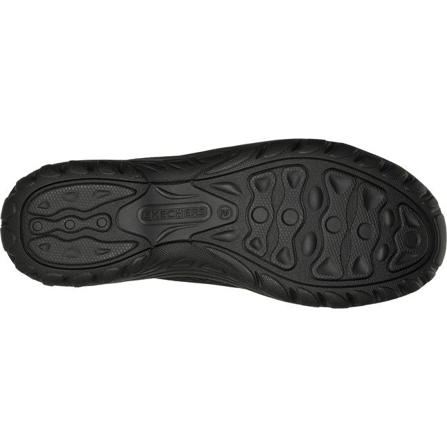 Sole of Women's Skechers Hands Free Slip ins Reggae Fest 2.0 Shoe in black mesh with black sole