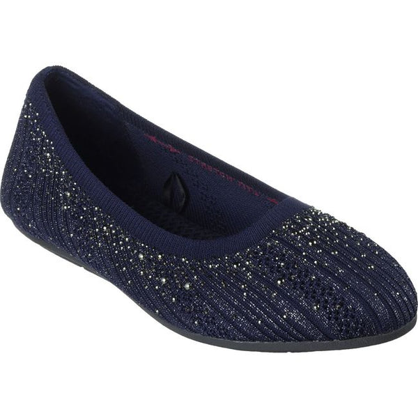 Women's Skechers Cleo 2.0 Glitzy Daze Flat | NAVY 158765-NVY