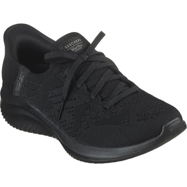Skechers Women's Martha Stewart Ultra Flex 3.0 Slip On Shoe Black 158911-BBK