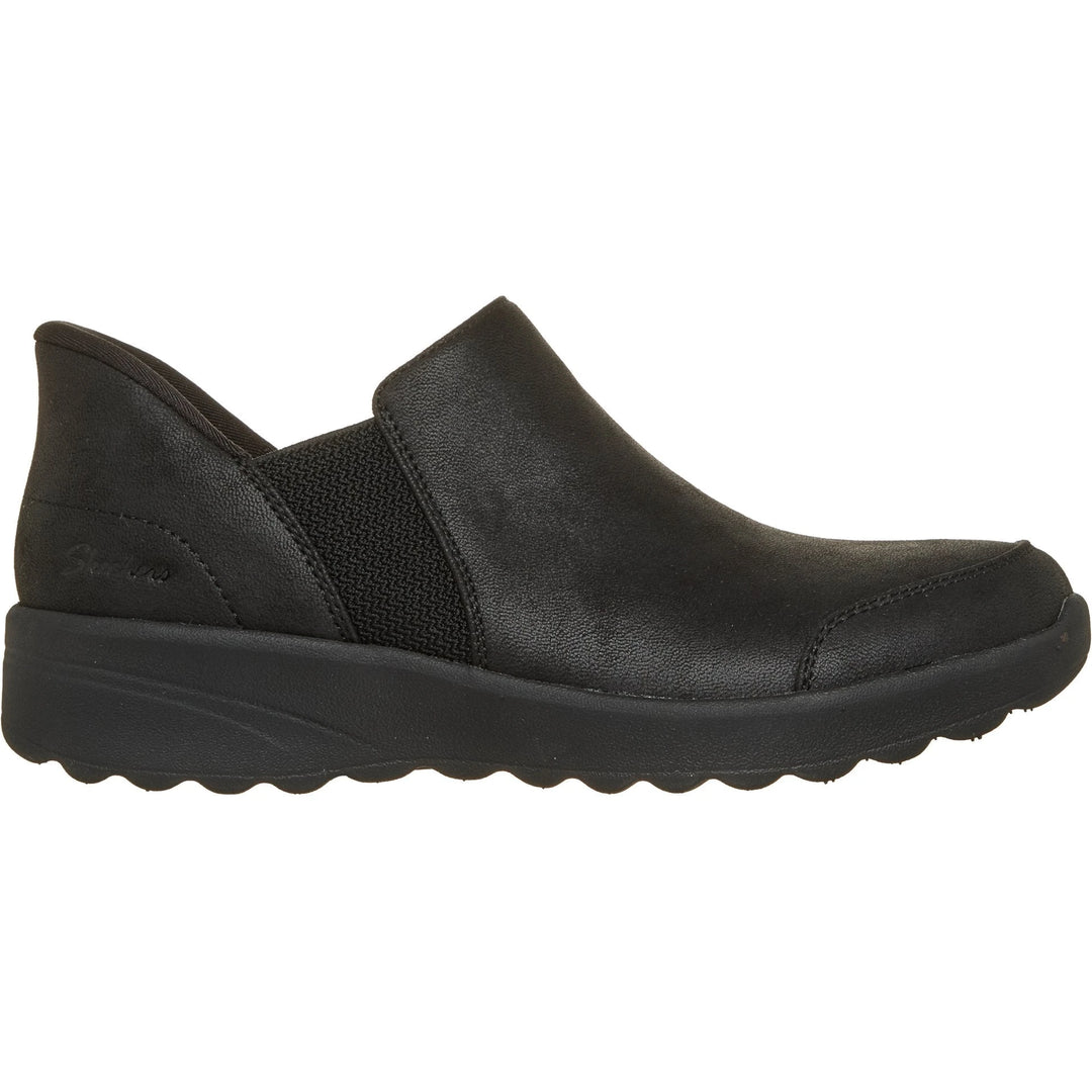 Side of Skechers Women's Slip-ins Relaxed Fit Lovely Vibe Easily Loved Bootie in Black