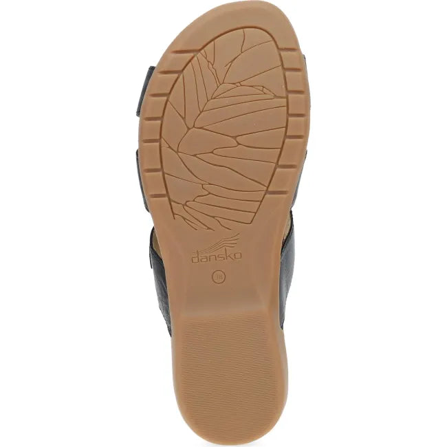 Dansko Regan slide sandal, rubber outsole
