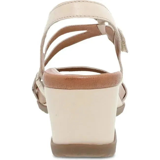 Dansko Women's Addyson Wedge Sandal Ivory Nappa 1611651200