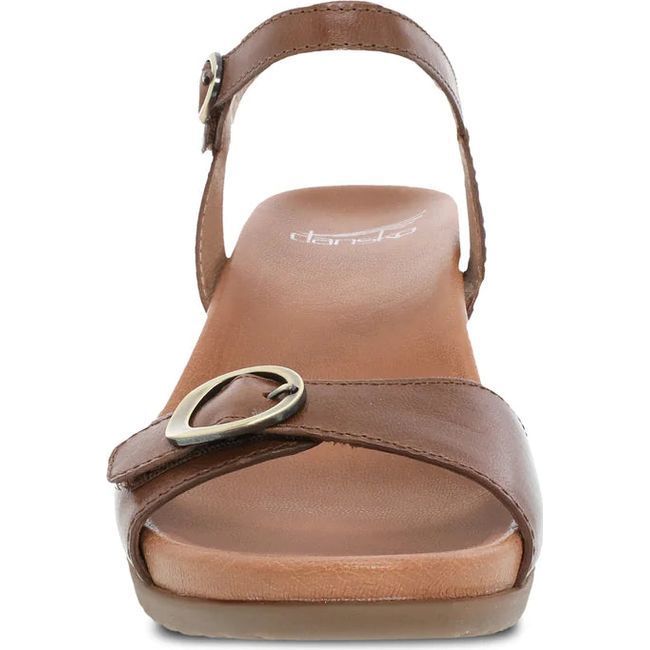 Dansko Women's Arielle Wedge Sandal Tan Glazed Leather 1613151200